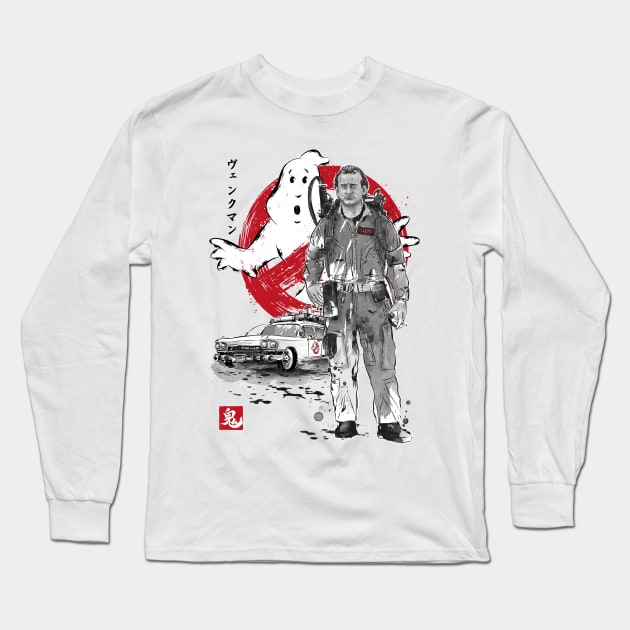 Veckman sumi-e Long Sleeve T-Shirt by DrMonekers